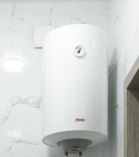 white tankless water heater